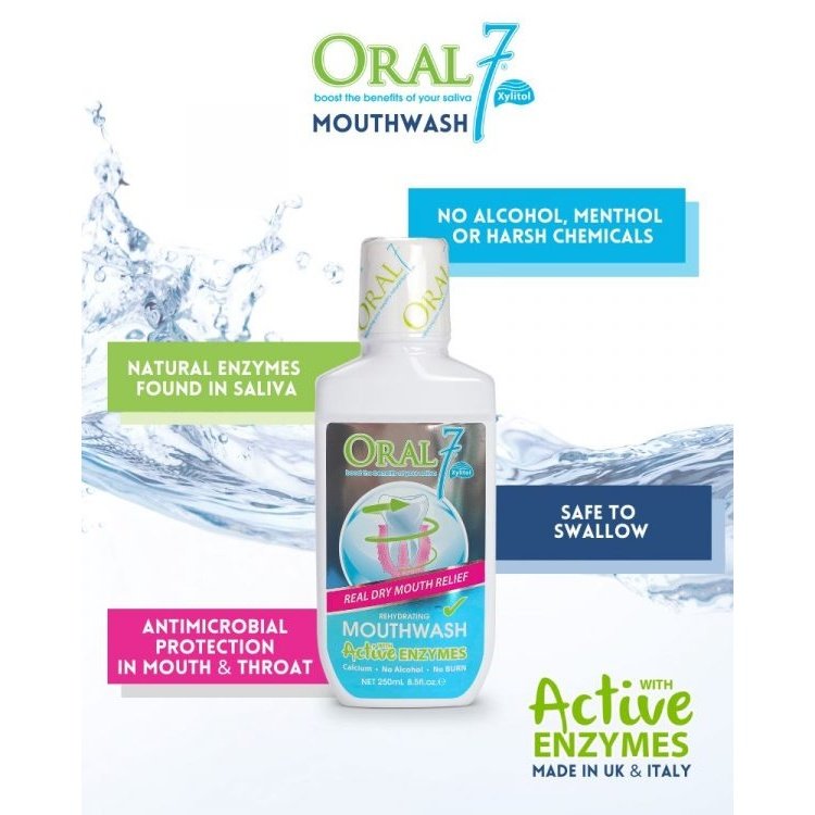 Oral 7 Moisturising Mouthwash 250ml