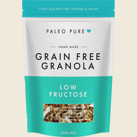 Paleo Pure Organic Grain Free Granola Low Fructose 300g