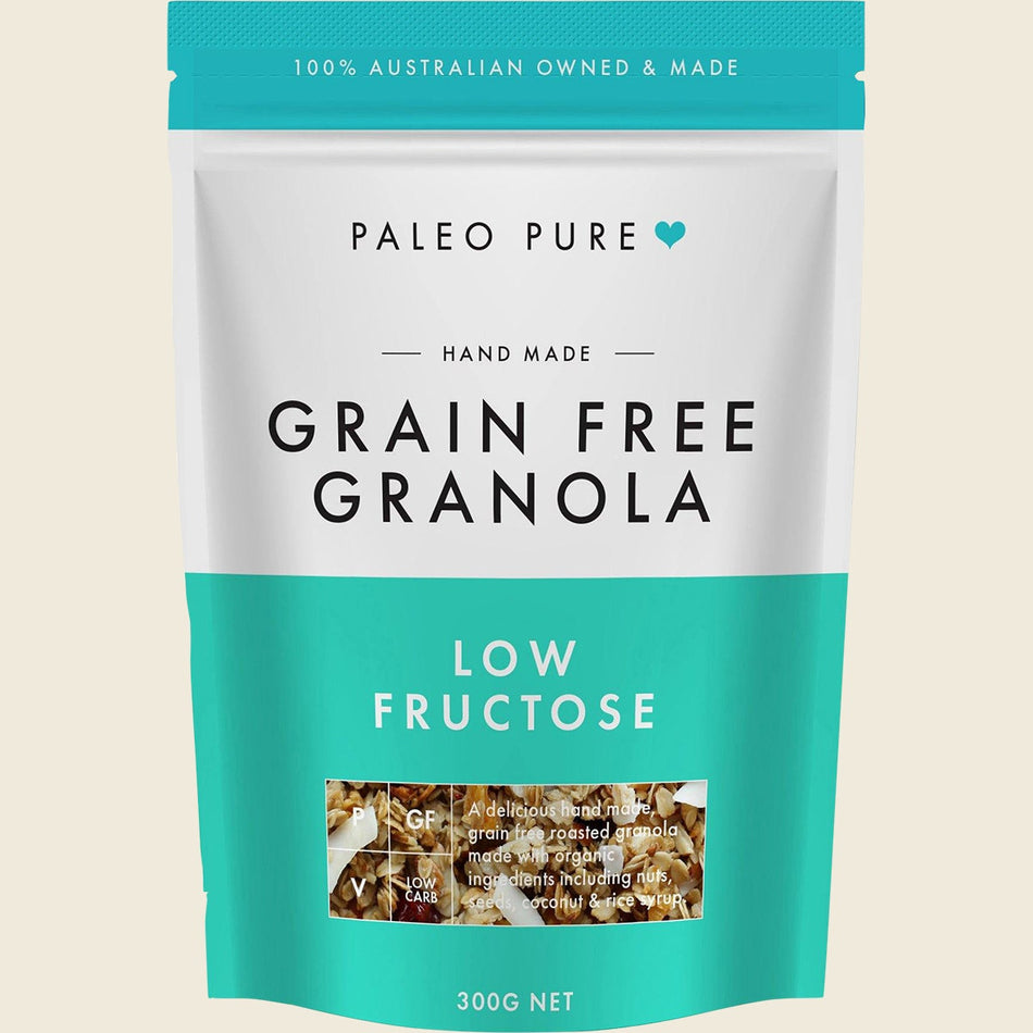 Paleo Pure Organic Grain Free Granola Low Fructose 300g