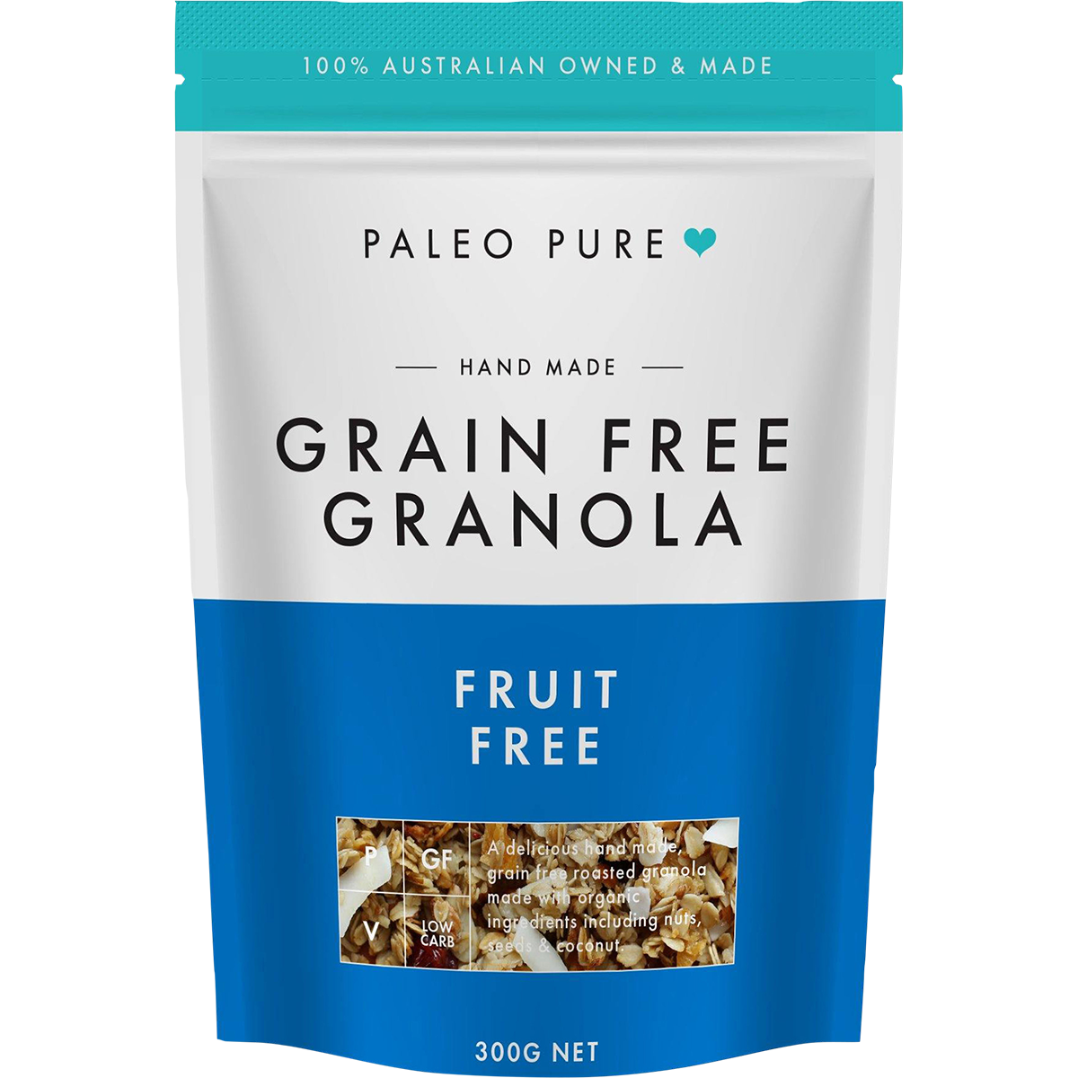 Paleo Pure Organic Grain Free Fruit Free Granola 300g