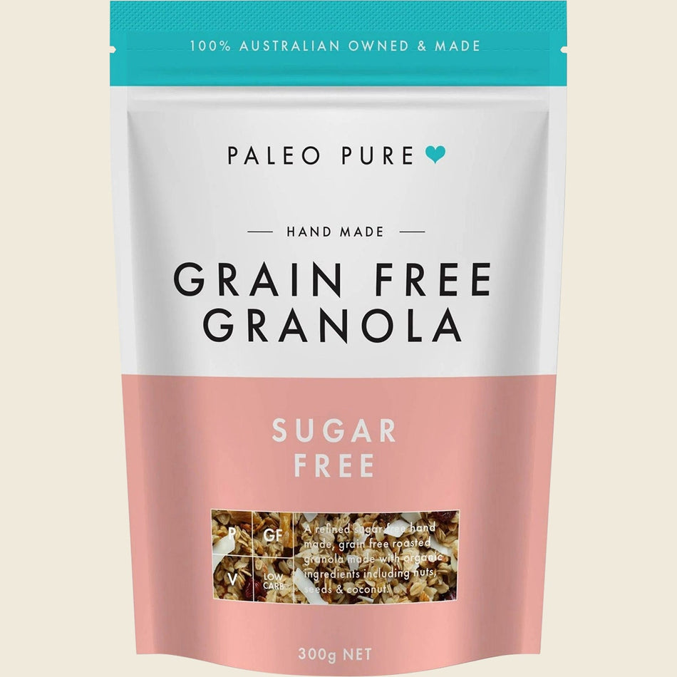 Paleo Pure Organic Grain Free Granola Sugar Free 300g