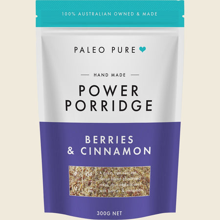 Paleo Pure Power Porridge Berries & Cinnamon 300g
