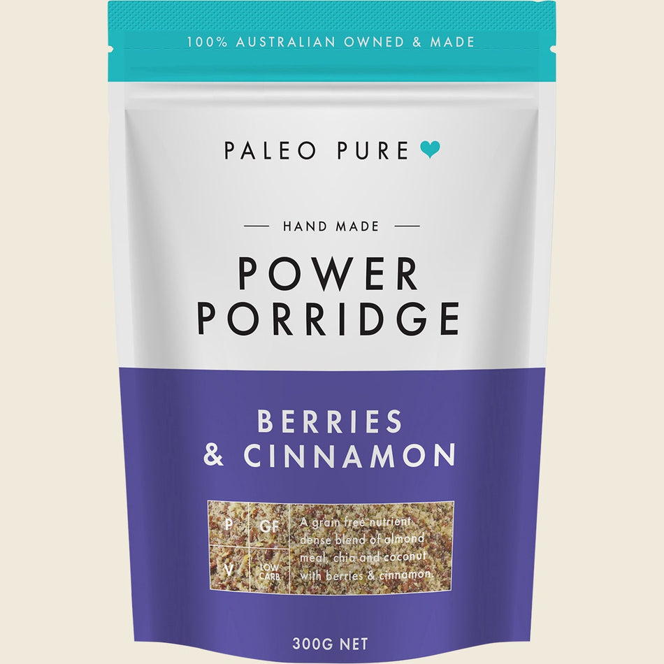 Paleo Pure Power Porridge Berries & Cinnamon 300g