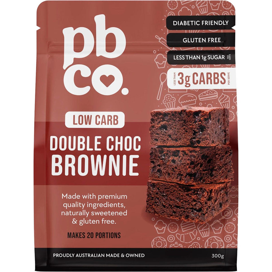 PBCo Double Choc Brownie Low Carb 300g