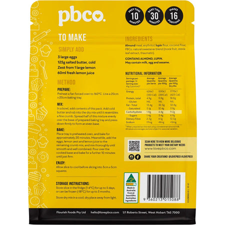 PBCo Lemon Slice Low Carb 300g