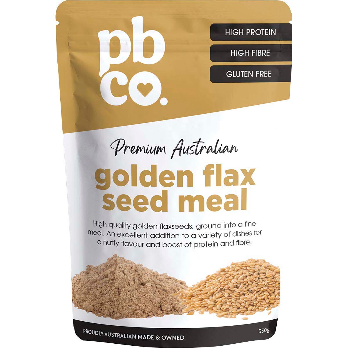 Pbco Golden Flax Seed Meal Premium Australian 350g