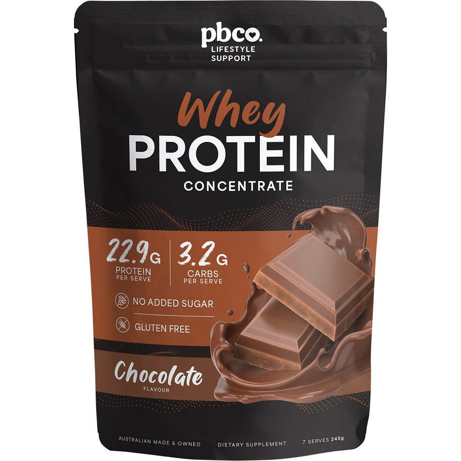 PBCo Whey Protein Concentrate Chocolate 245g