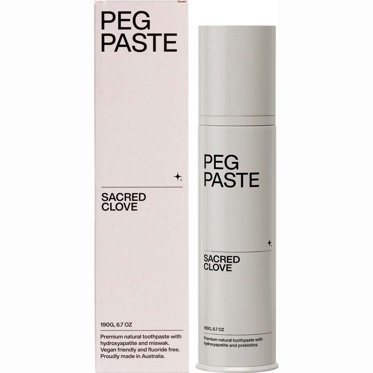 Peg Paste Natural Toothpaste With Hydroxyapatite Sacred Clove 190g