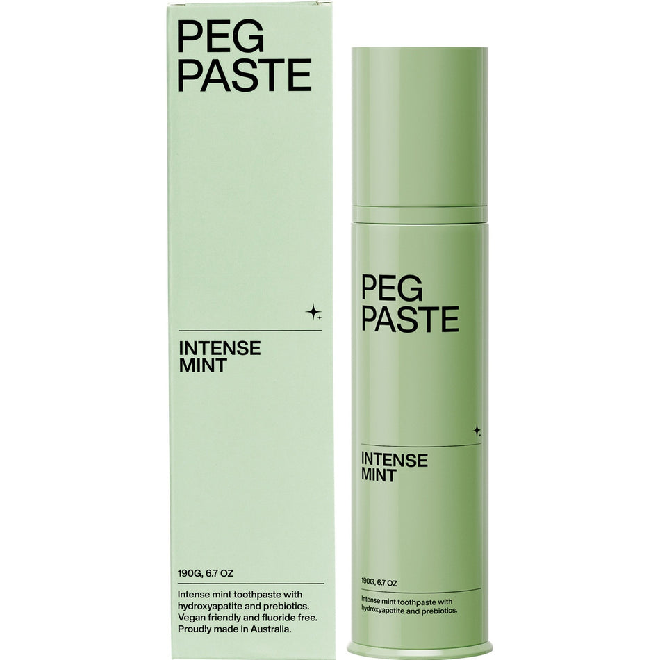 Peg Paste Natural Toothpaste With Hydroxyapatite Intense Mint 190g