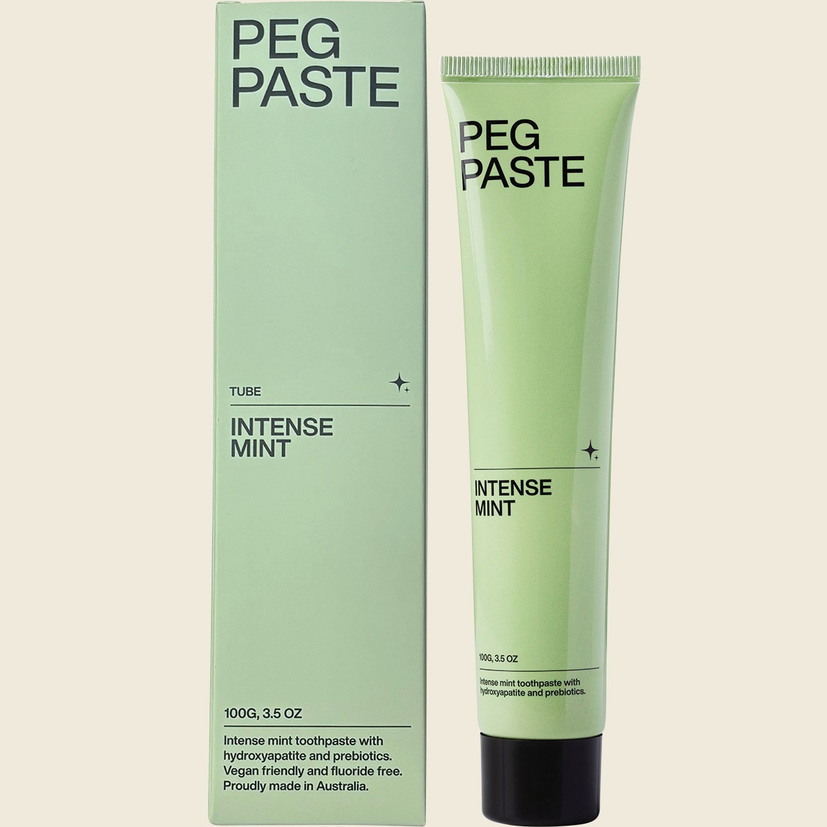 Peg Paste Toothpaste Intense Mint Tube 100g