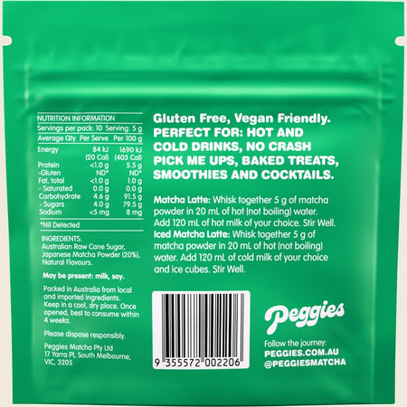 Peggies Matcha Blueberry 50g