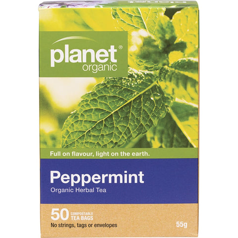 PLANET ORGANIC Herbal Tea Bags Peppermint 50