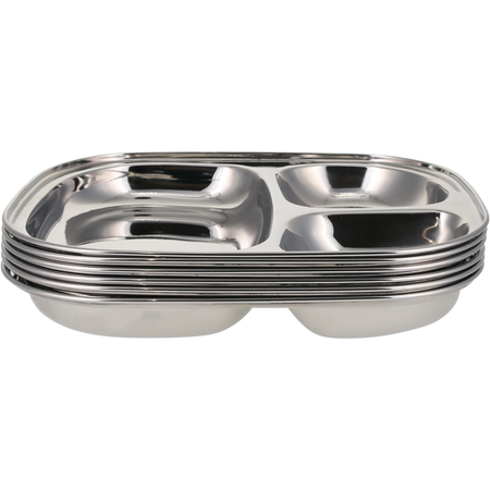 Ever Eco Stainless Steel Divided Kids Plate 1 Pack