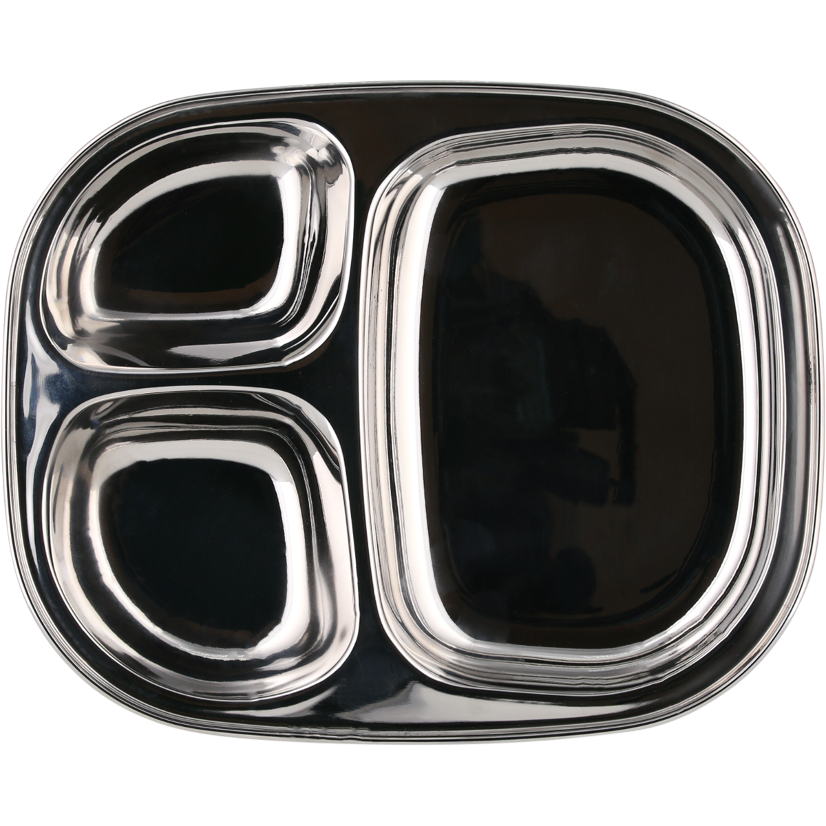Ever Eco Stainless Steel Divided Kids Plate 1 Pack