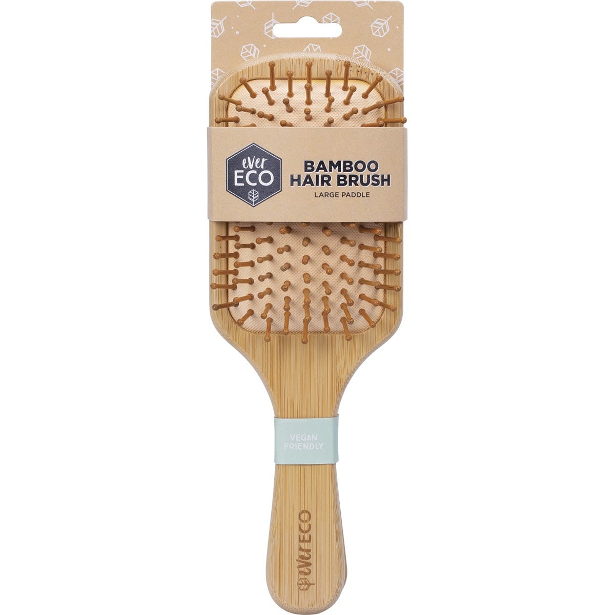 EVER ECO Bamboo Hair Brush Large Paddle