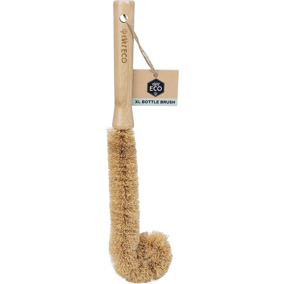 EVER ECO XL Bottle Brush Bamboo Handle, Coconut Bristles