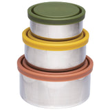 EVER ECO Stainless Steel Round Containers Autumn Collection - Leak Resistant 3