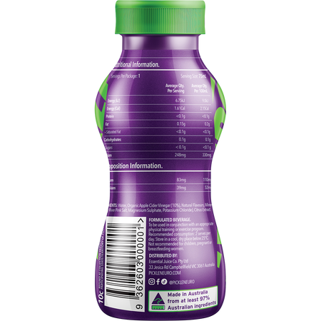 Pickle Juice Neuro Electrolyte Shot 75ml x 12 Pack