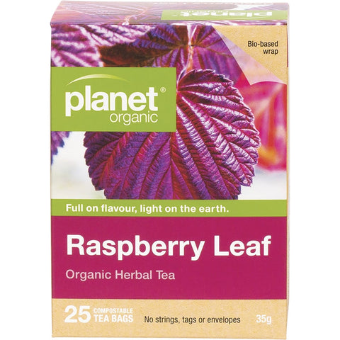 PLANET ORGANIC Herbal Tea Bags Raspberry Leaf 25