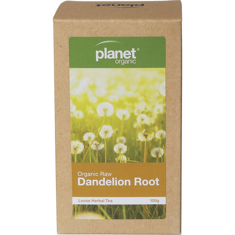 PLANET ORGANIC Herbal Loose Leaf Tea Organic Raw Dandelion Root - 100g