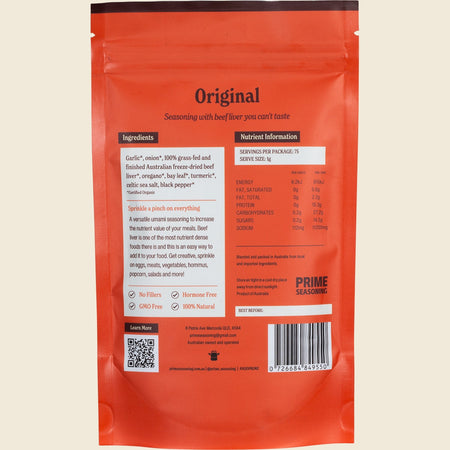 Prime Seasoning Organic Original Seasoning with Beef Liver 75g