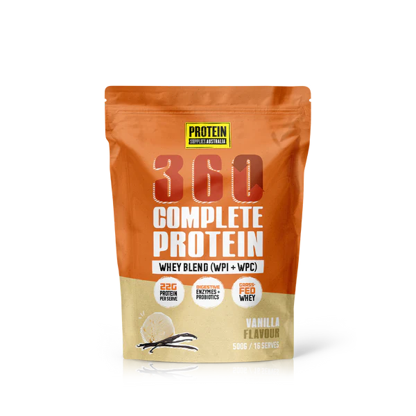 PROTEIN SUPPLIES AUSTRALIA 360Whey (WPI+WPC Combo) Vanilla Bean 1kg