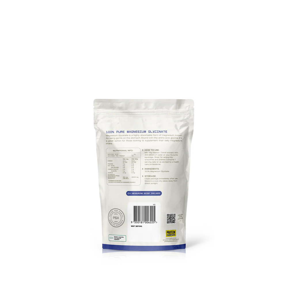 Protein Supplies Australia Clean Magnesium Glycinate 100G