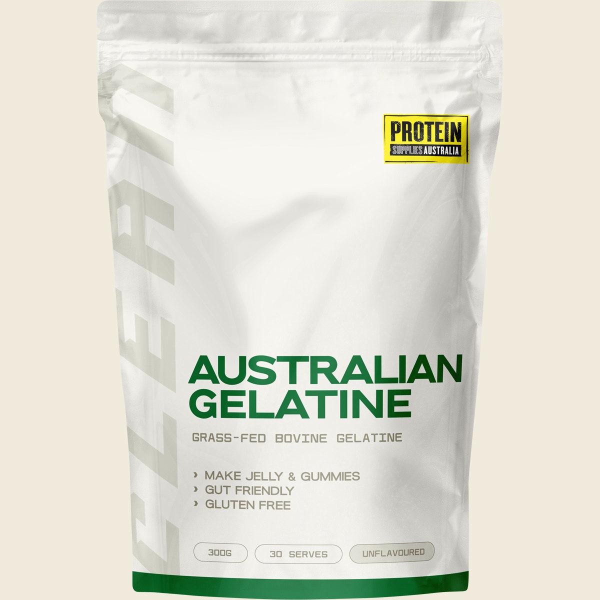 Protein Supplies Australia Australian Gelatine Unflavoured 300g