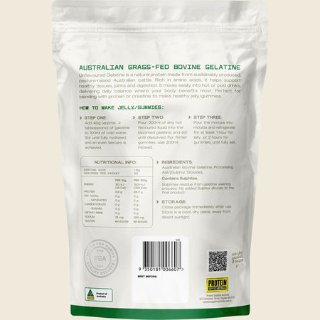 Protein Supplies Australia Australian Gelatine Unflavoured 300g