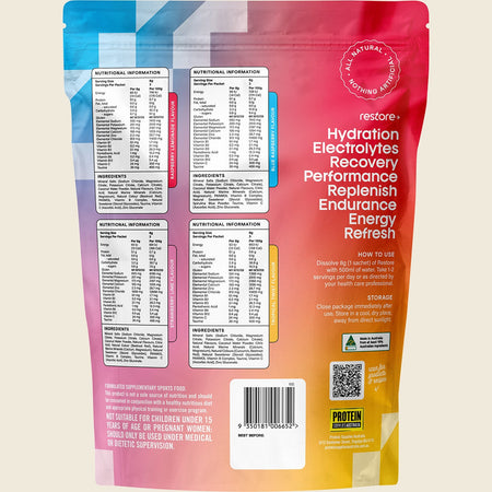 Protein Supplies Australia Restore Electrolyte Drink Mix Sample Pack 12pk