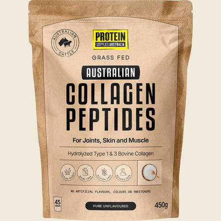 Protein Supplies Australia Australian Collagen Peptides Pure Unflavoured 450g
