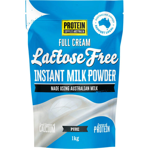 PROTEIN SUPPLIES AUSTRALIA Whole Milk Powder Lactose Free 1kg