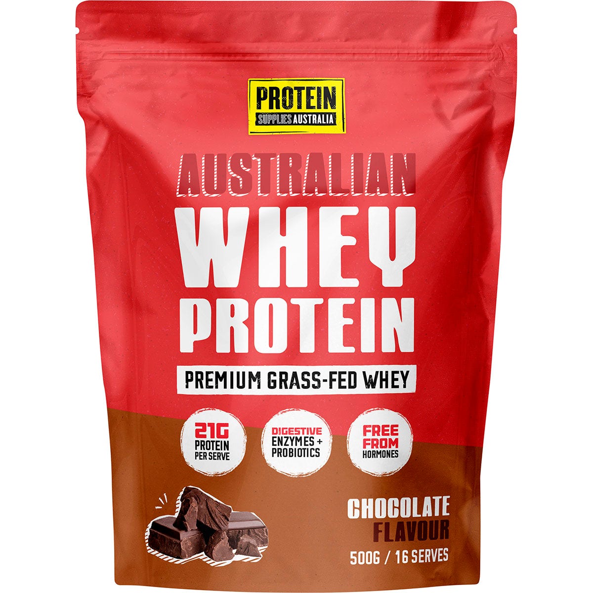 Protein Supplies Australia Australian Whey Protein Chocolate 500g