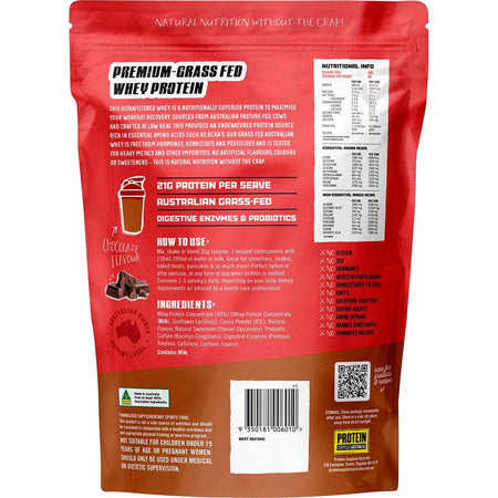 Protein Supplies Australia Australian Whey Protein Chocolate 1kg