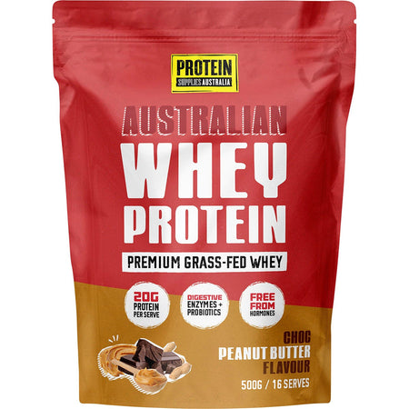 Protein Supplies Australia Australian Whey Protein Choc Peanut Butter 1kg