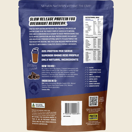 Protein Supplies Australia Micellar Casein Protein Chocolate 1kg