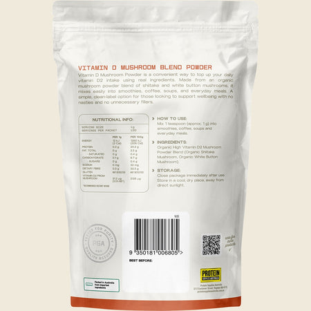 Protein Supplies Australia Vitamin D Mushroom Powder 100g