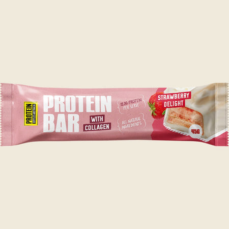Protein Supplies Australia Protein Bar with Collagen Strawberry Delight 12x45g