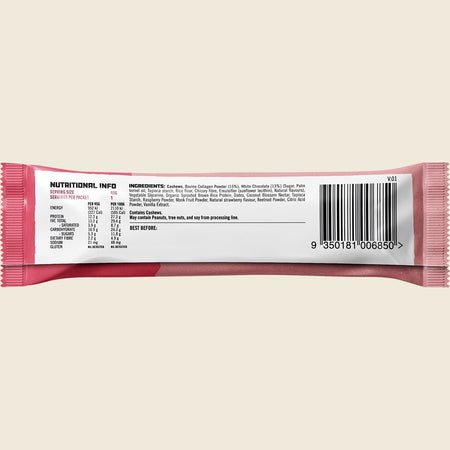 Protein Supplies Australia Protein Bar with Collagen Strawberry Delight 12x45g