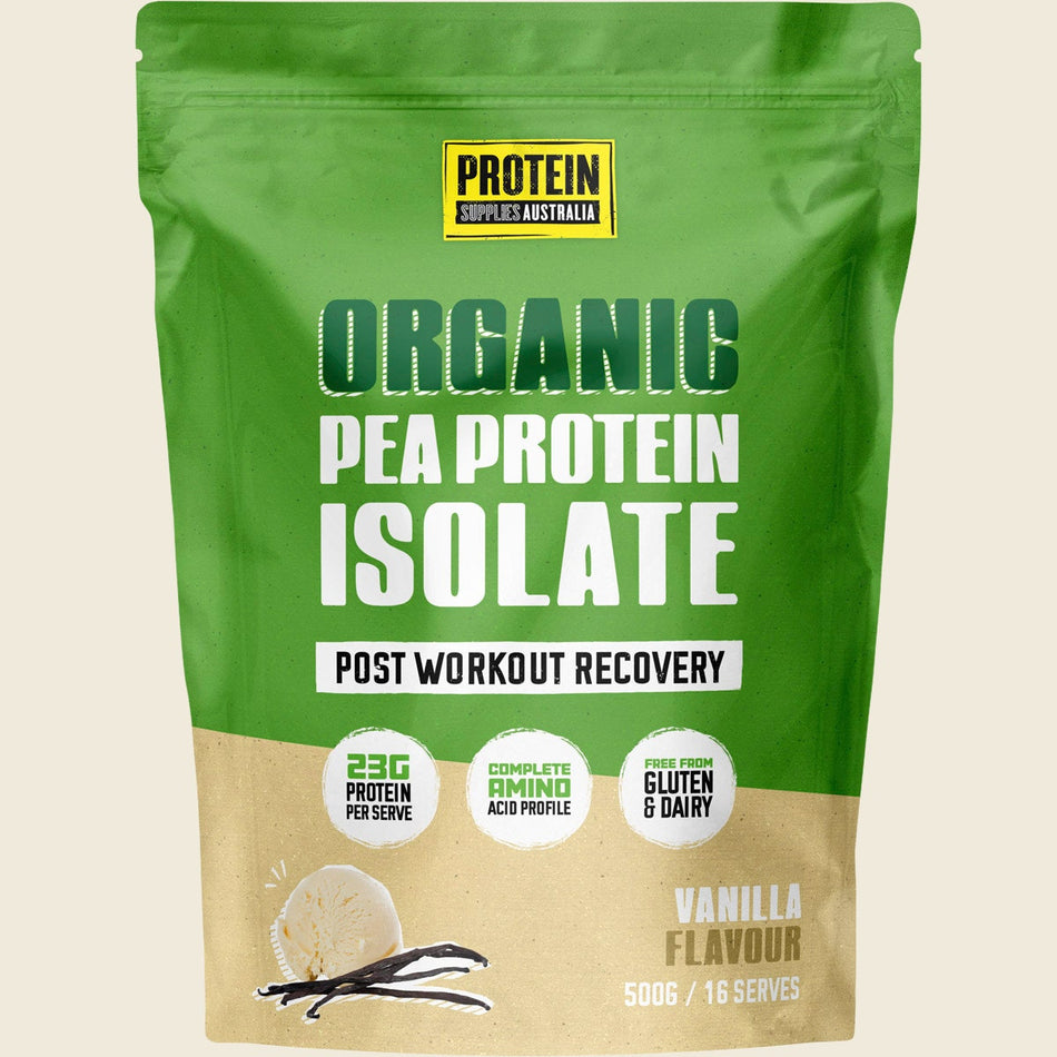 Protein Supplies Australia Protein Pea Pro (Raw Organic Pea Protein) Vanilla Bean 500g