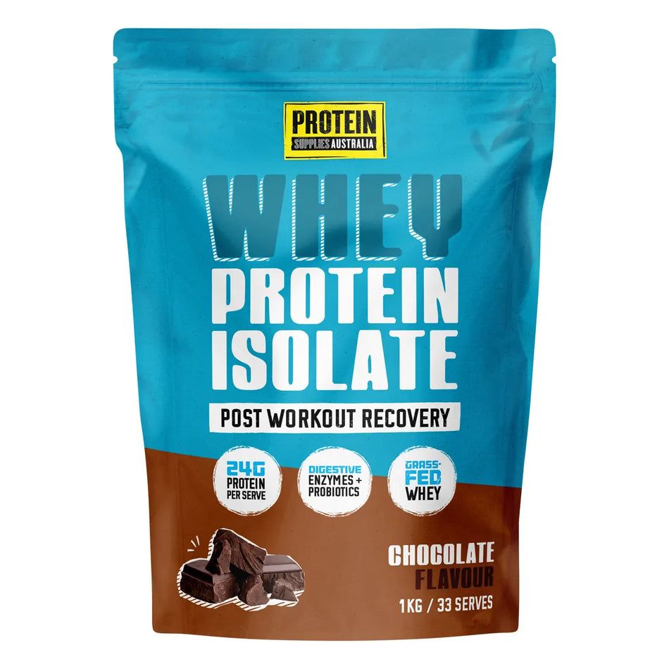 PROTEIN SUPPLIES AUSTRALIA WPI (Whey Protein Isolate) Chocolate 1kg