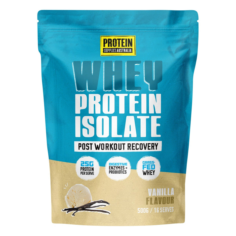 PROTEIN SUPPLIES AUSTRALIA WPI (Whey Protein Isolate) Vanilla  500g