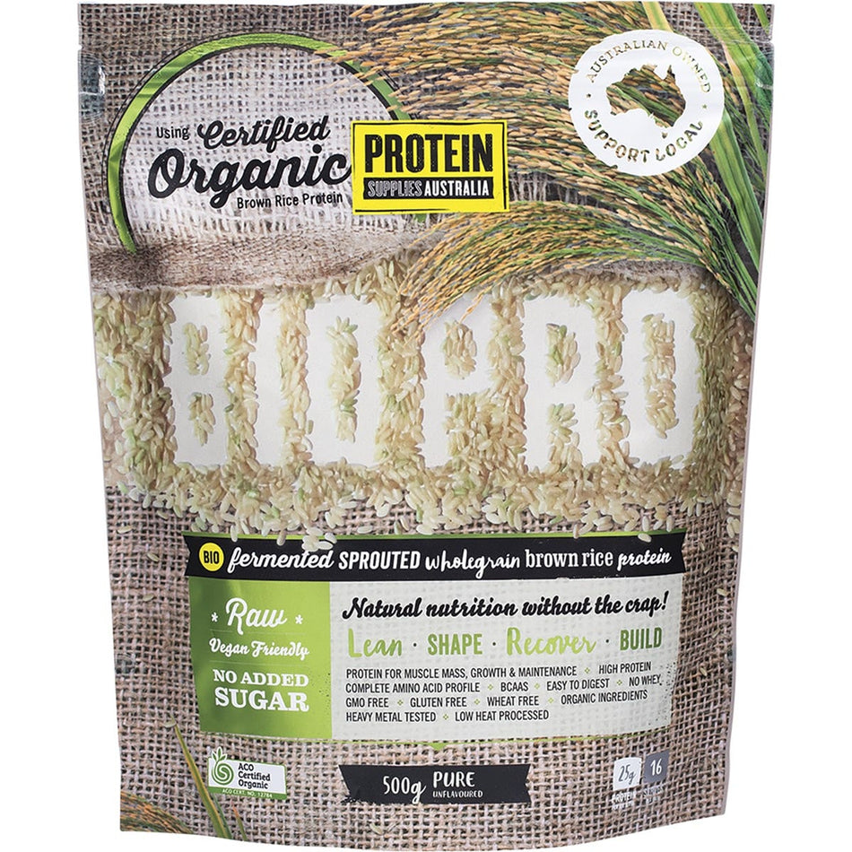 PROTEIN SUPPLIES AUSTRALIA BioPro (Sprouted Brown Rice) Pure 500g