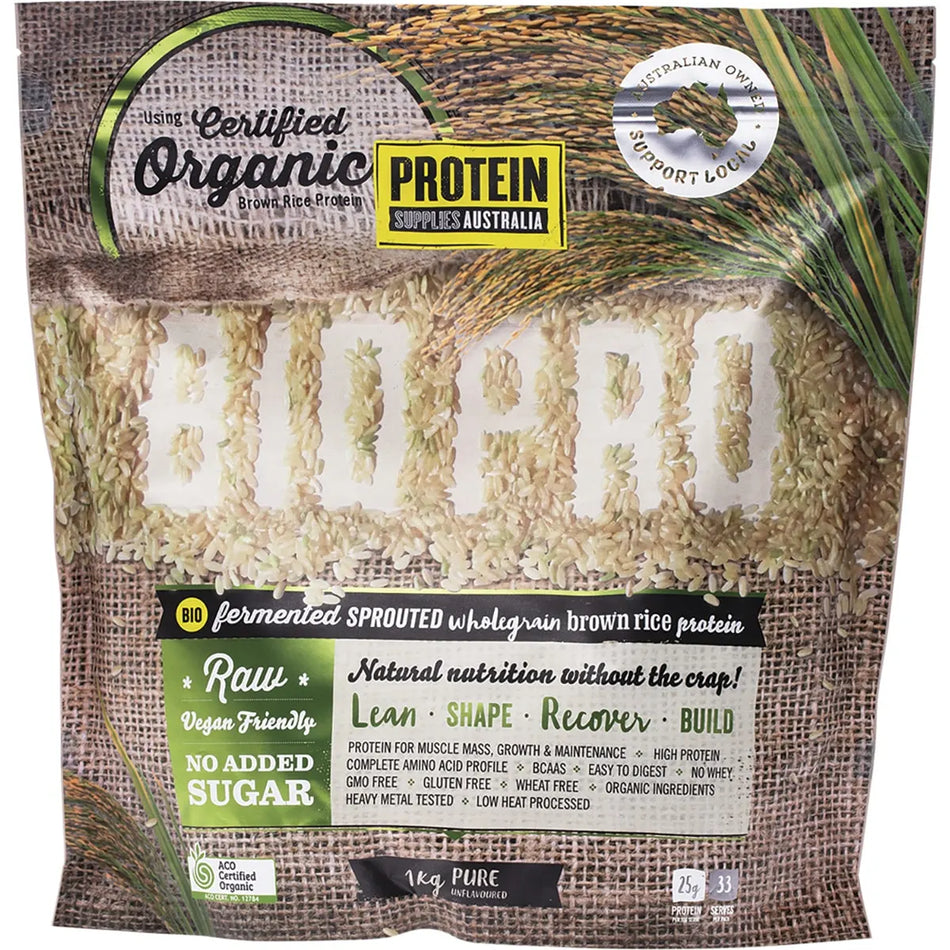 PROTEIN SUPPLIES AUSTRALIA BioPro (Sprouted Brown Rice) Pure 1kg