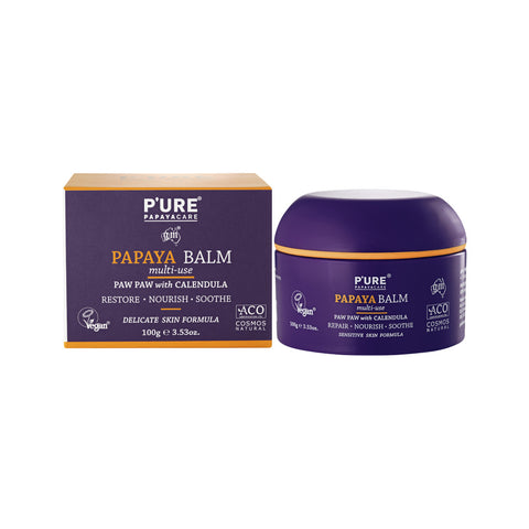 P'URE PAPAYACARE Papaya Balm Multi-Use Paw Paw With Calendula 100g