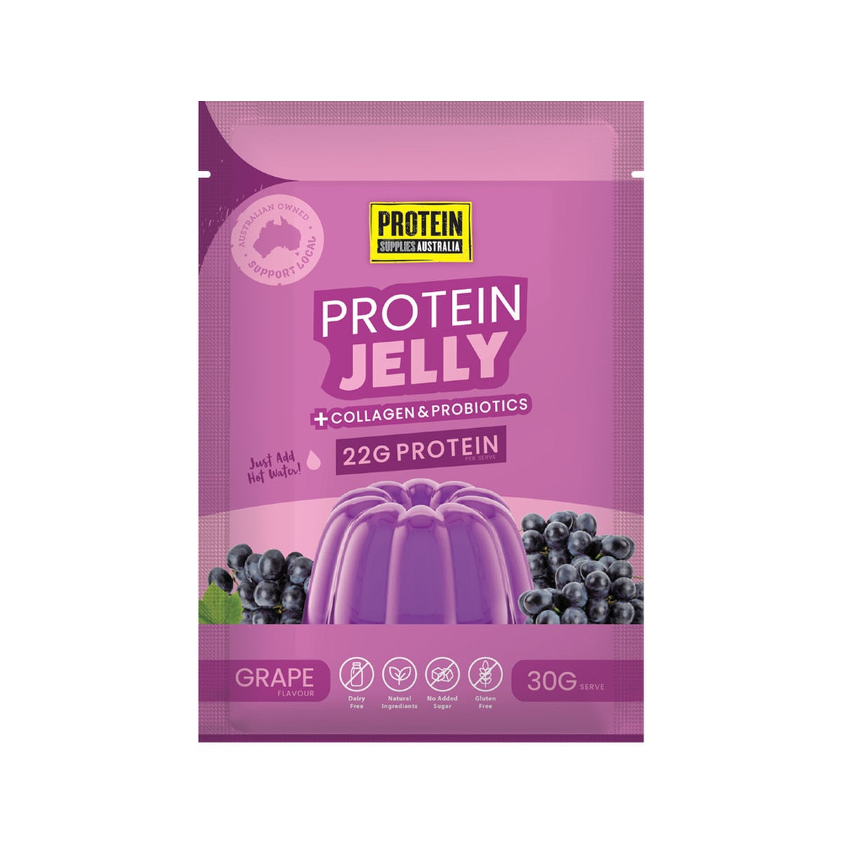 Protein Supplies Australia Protein Jelly Grape 30g X 12