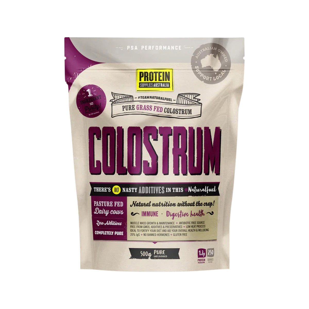 Protein Supplies Australia Performance Colostrum Pure 500g
