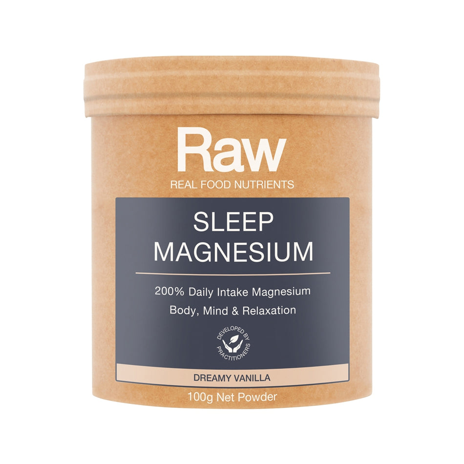Raw Real Food Nutrients Sleep Magnesium Dreamy Vanilla 100g