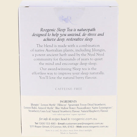 Roogenic Sleep Tea Natural Berry Bags 8pk