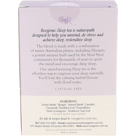 Roogenic Sleep Tea Herbal Floral Tea Bags 8 Pack
